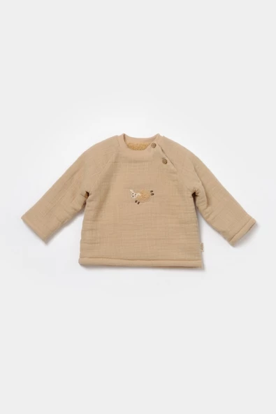 Bebek Uzun Kollu Tişört ve Pantolon Takım, %100 Pamuk, Bebek ve Yenidoğan Serisi - CSYM7023 - 4