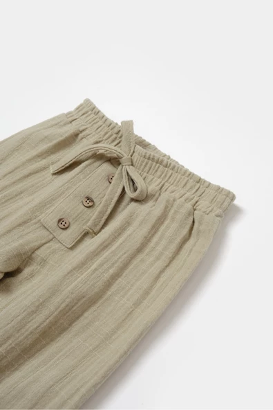 Bebek Uzun Kollu Tişört ve Pantolon Takım, %100 Pamuk, Bebek ve Yenidoğan Serisi - CSYM7016 - 5