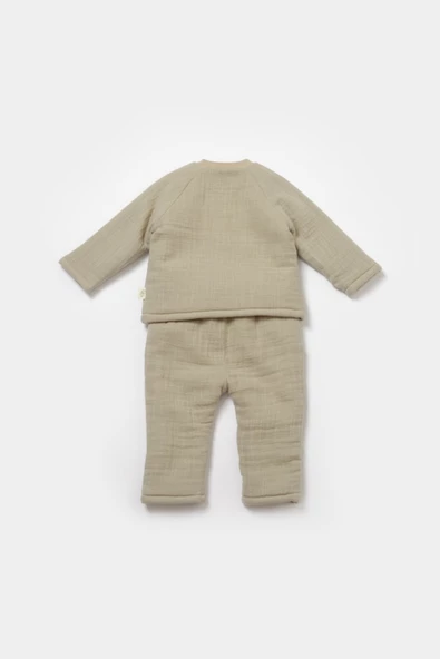 Bebek Uzun Kollu Tişört ve Pantolon Takım, %100 Pamuk, Bebek ve Yenidoğan Serisi - CSYM7022 - 3