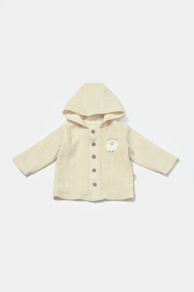 Bebek Kapüşonlu Ceket ve Pantolon Takım, %100 Pamuk, Bebek ve Yenidoğan Serisi - CSYM7033 - 4