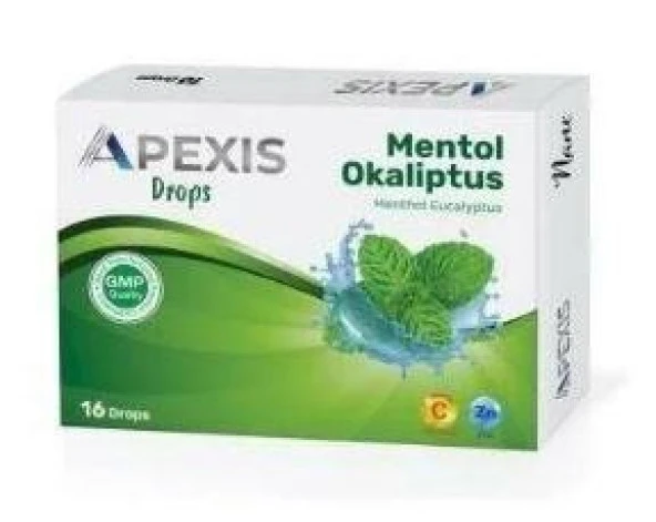 Apexis Pastil Mentol & Okaliptüs Aromalı 16 lı