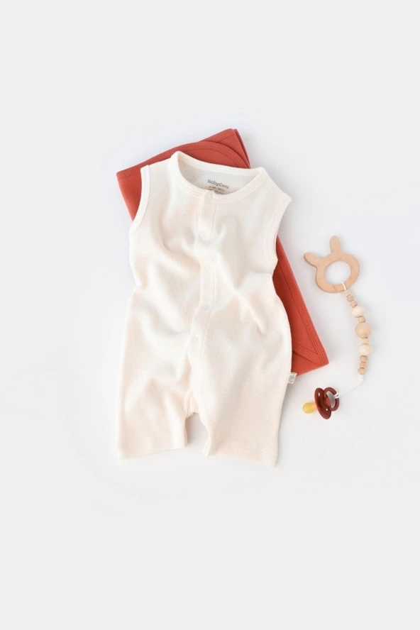 Bebek Kolsuz Tulum, %100 Organik Pamuk, Bebek ve Yenidoğan Serisi - CSYW1008