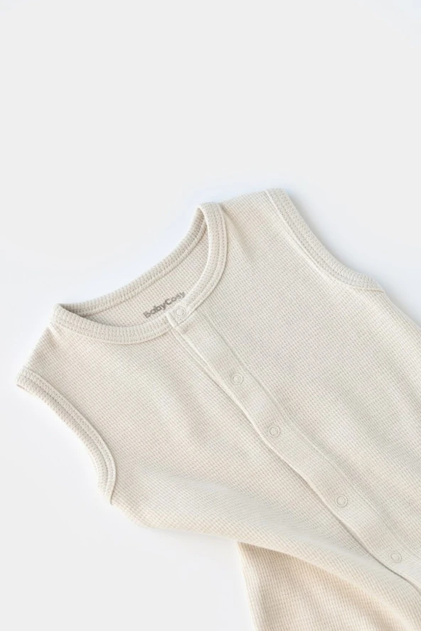 Bebek Kolsuz Tulum, %100 Organik Pamuk, Bebek ve Yenidoğan Serisi - CSYW1006 - 5