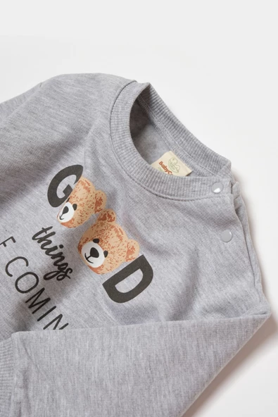 Bebek Uzun Kollu Tişört, %100 Organik Pamuk, Bebek ve Yenidoğan Serisi - CSY8012 - 6