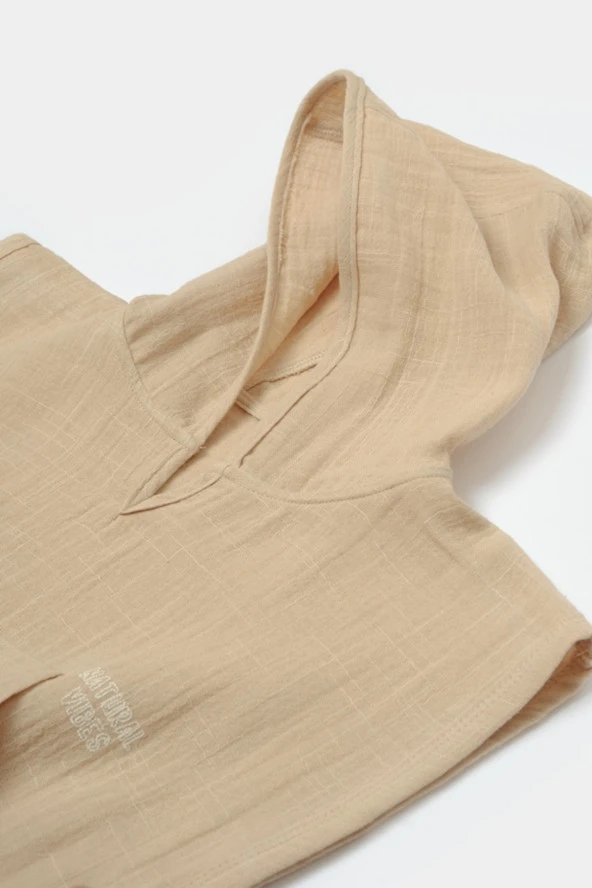 Organik Kapüşonlu Plaj Havlusu csym7056 - 3