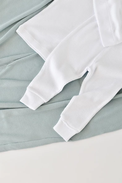 Bebek Pantolon ve Uzun Kollu Tişört ve Şapka Seti, Bebek ve Yenidoğan Serisi - CSYM21511 - 5