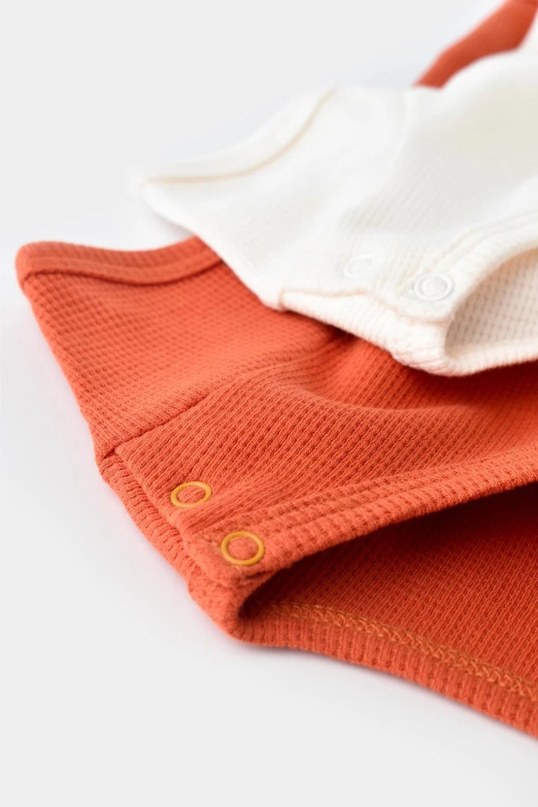 Waffle 2 Li Kısa Kollu Badi - 4