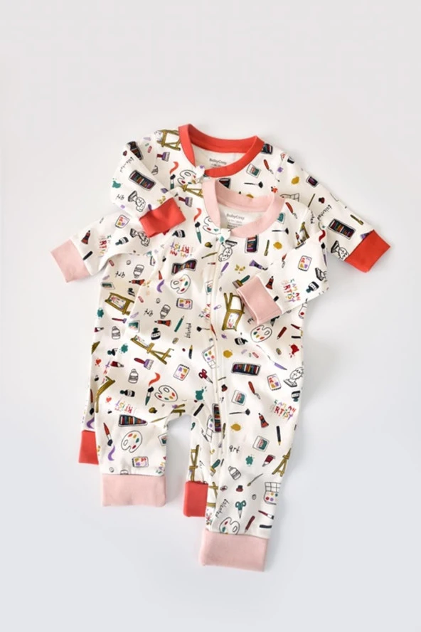 Organik 2'li Fermuarlı Tulum - 2