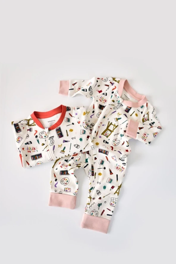 Organik 2'li Fermuarlı Tulum - 5