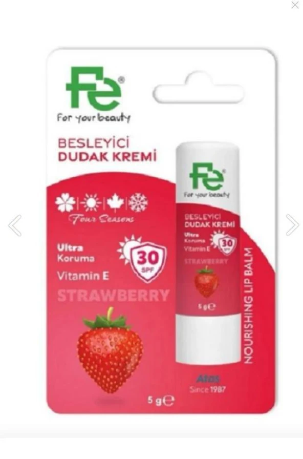 Fe Lip Balm Çilekli SPF30 5 gr