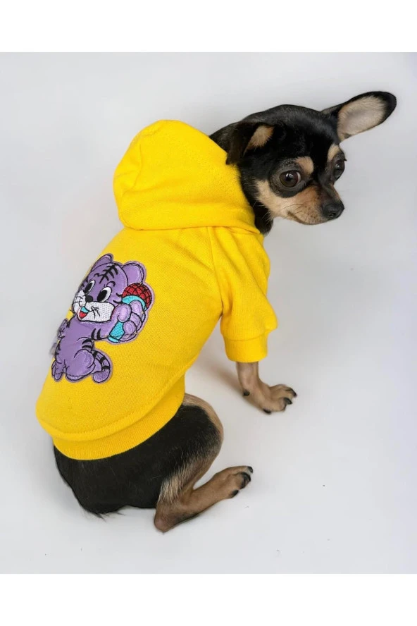 Purple IceCream Köpek Sweatshirt, Hoodie, Köpek Kazağı, Köpek Kıyafeti