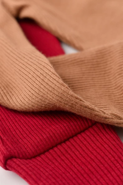 Bebek 2 Parça Pantolon, %50 Modal Kumaş - %50 Organik Pamuk, Bebek ve Yenidoğan Serisi - CSYM11610 - 5