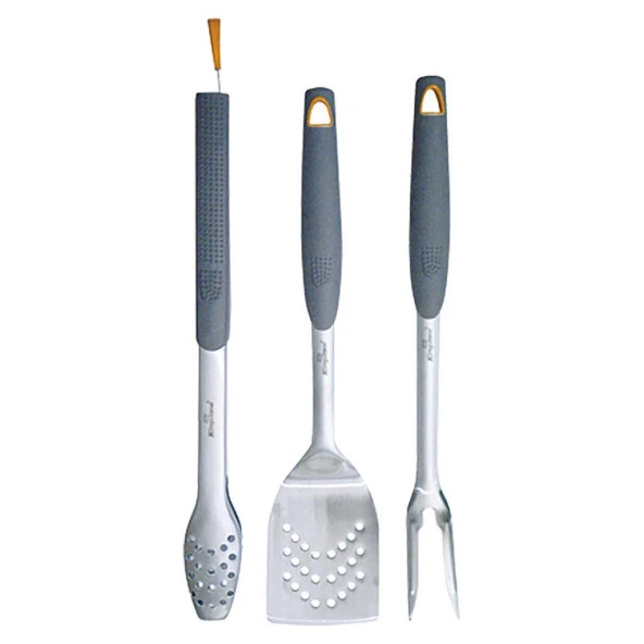 3 Parça Mangal Seti Maşa Çatal Spatula ürün görseli