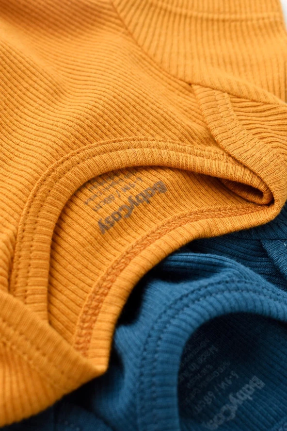 Bebek 2 Adet Kısa Kollu Body, %50 Modal Kumaş - %50 Organik Pamuk, Bebek ve Yenidoğan Serisi - CSYM11210 - 3