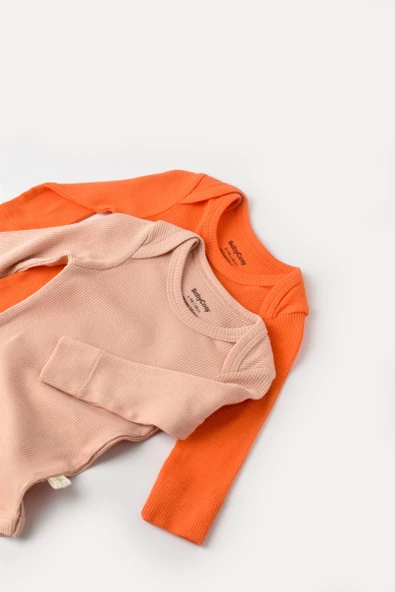 Bebek 2 Parça Uzun Kollu Body, %50 Modal Kumaş - %50 Organik Pamuk, Bebek ve Yenidoğan Serisi - CSYM11314 - 2