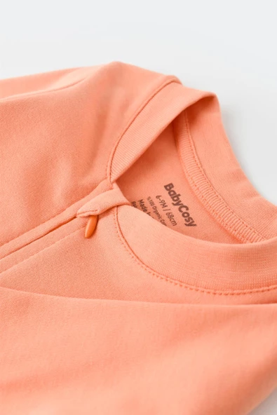 Bebek Fermuarlı Tulum, %100 Organik Pamuk, Bebek ve Yenidoğan Serisi - CSY3038 - 3