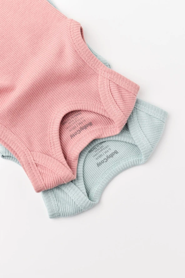 Bebek 2 Parça Kolsuz Body, %50 Modal Kumaş - %50 Organik Pamuk, Bebek ve Yenidoğan Serisi - CSYM11108 - 3