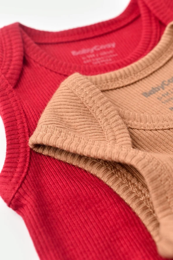 Bebek 2 Parça Kolsuz Body, %50 Modal Kumaş - %50 Organik Pamuk, Bebek ve Yenidoğan Serisi - CSYM11111 - 4