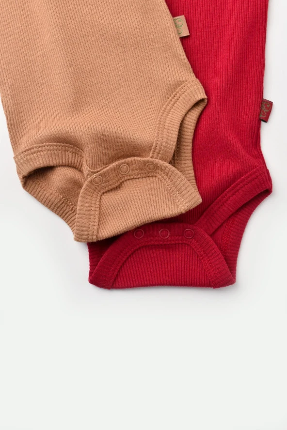 Bebek 2 Parça Kolsuz Body, %50 Modal Kumaş - %50 Organik Pamuk, Bebek ve Yenidoğan Serisi - CSYM11111 - 5