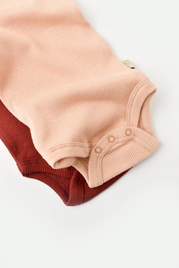 Bebek 2 Parça Kolsuz Body, %50 Modal Kumaş - %50 Organik Pamuk, Bebek ve Yenidoğan Serisi - CSYM11113 - 4