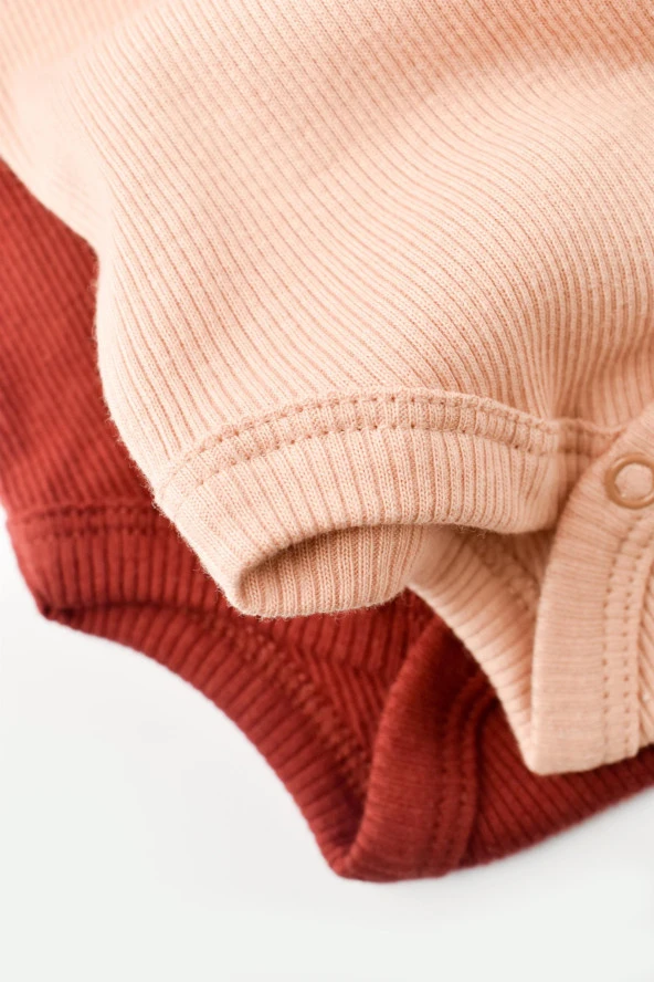 Bebek 2 Parça Kolsuz Body, %50 Modal Kumaş - %50 Organik Pamuk, Bebek ve Yenidoğan Serisi - CSYM11113 - 5