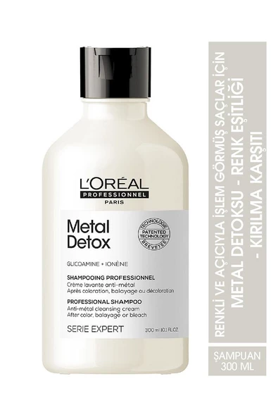 Serie Expert Metal Detox Renkli ve Açıcı ile İşlem Görmüş Saçlar Şampuan 300 ml ürün görseli 1