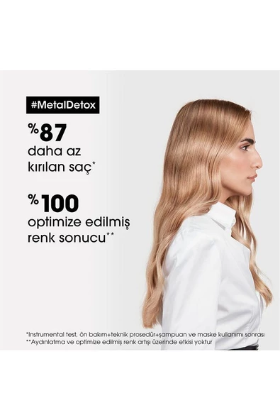 Serie Expert Metal Detox Renkli ve Açıcı ile İşlem Görmüş Saçlar Şampuan 300 ml - Resim 3