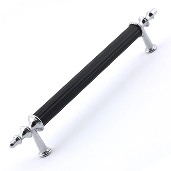 Erciyes Kulp Mobilya Mutfak Dolabı Çekmece Dolap Kulpları Kapak Kulpu Kulbu Siyah 128 mm Metal - Resim 2