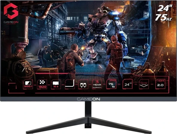 GAMEON GOB24FHD75IPS 24" 4MS 75HZ FHD HDR ADAPTIVE SYNC IPS MONİTÖR - 2