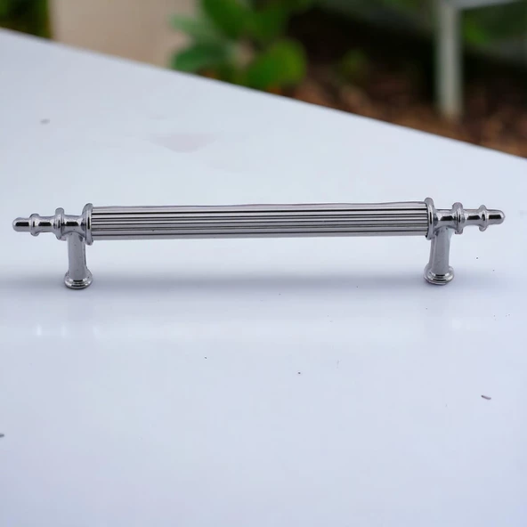 Erciyes Kulp Mobilya Mutfak Dolabı Çekmece Dolap Kulpları Kapak Kulpu Kulbu Krom Renk 96 mm Metal - 2