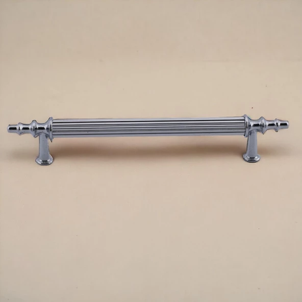 Erciyes Kulp Mobilya Mutfak Dolabı Çekmece Dolap Kulpları Kapak Kulpu Kulbu Krom Renk 96 mm Metal - 4