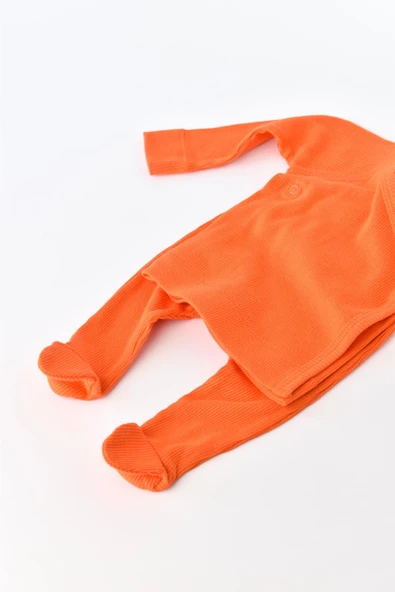 Bebek 4’lü Takım Pantolon, T-shirt, Şapka, Eldiven, Bebek ve Yenidoğan Serisi,Hastane Çıkış Seti - 5