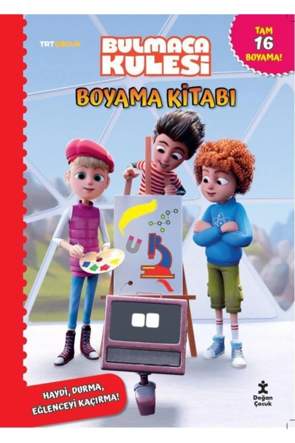 Trt Çocuk Bulmaca Kulesi Boyama Kitabi