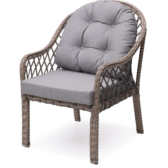 Grassgarden Defne 2+1+1 Alüminyum Üzeri Örgü Rattan Bahçe Balkon Mobilyası - 3