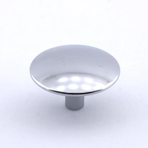 Prizma Kulp Mobilya Mutfak Dolabı Çekmece Dolap Kulpları Kapak Kulpu Kulbu Metal Krom Yuvarlak - Resim 2