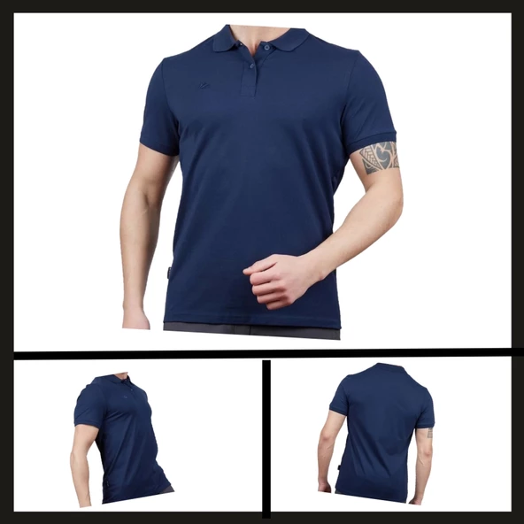 Uyguna-Yakala Indigo (600303) Alpinist Stratus Erkek Polo T-shirt-TSH.430