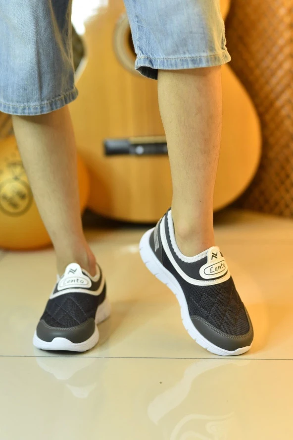 Ortopedik Bağcıksız Aqua Lastikli File Unisex Rahat Günlük Yürüyüş Sneaker Çocuk Ayakkabısı