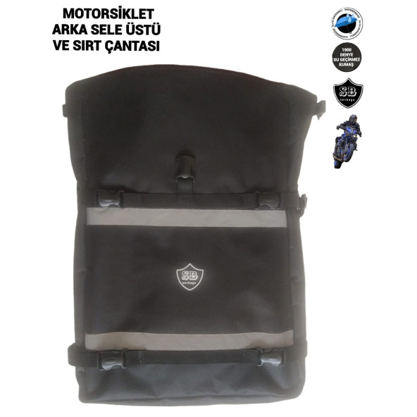 Sevbags Motorsiklet Arka  Sele Üstü Ve Sırt Çantası - 3