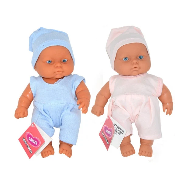6341 Gamze, Mini Et Bebek - Mavi / Pembe -1 adet  stokta olan gönderilir