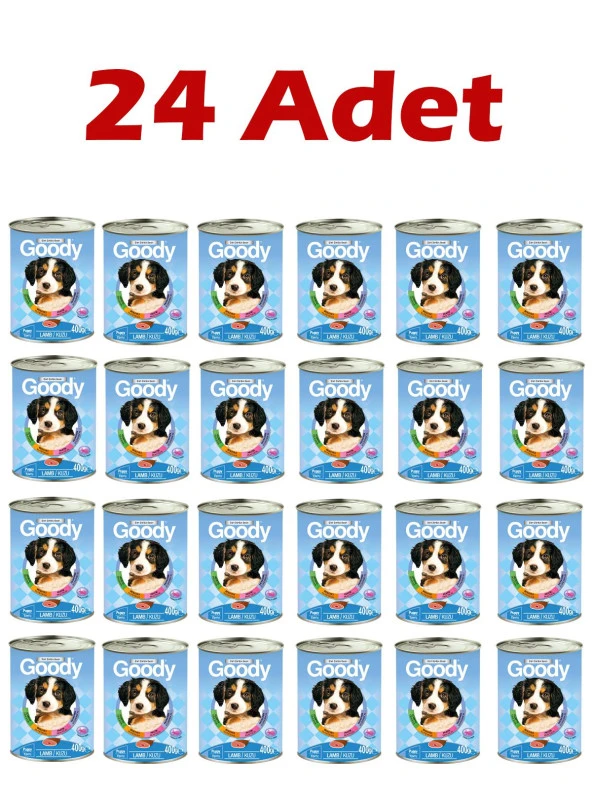 Goody Kuzu Etli Yavru Köpek Konservesi 400 Gr 24 Adet