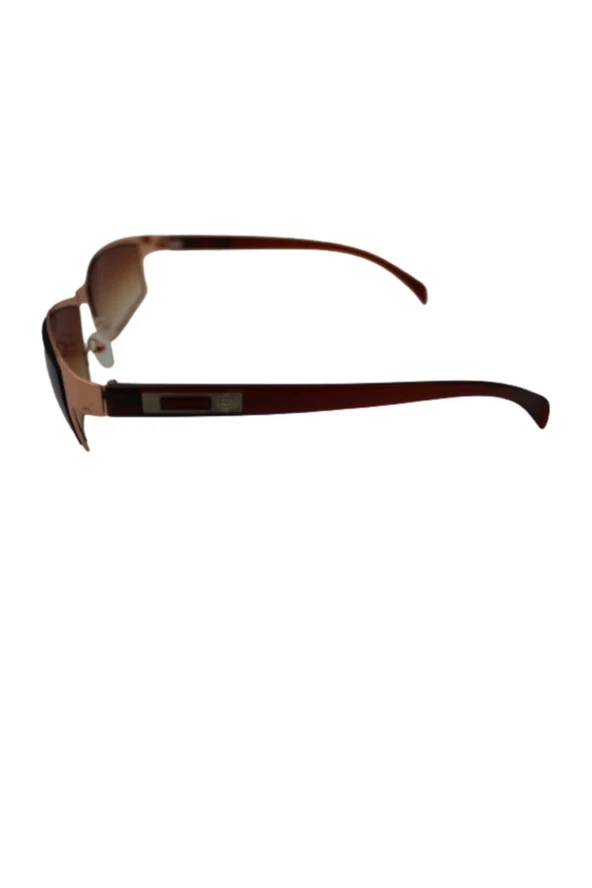 MARMORİS Erkek Kahverengi Dikdörtgen Klasik Güneş Gözlüğü MAR-0079 - 3