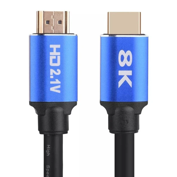 Ancheyn 8K Ultra HD 2.1V 48Gbps Altın Kaplama HDMI Kablosu UHD 1 Metre 5093