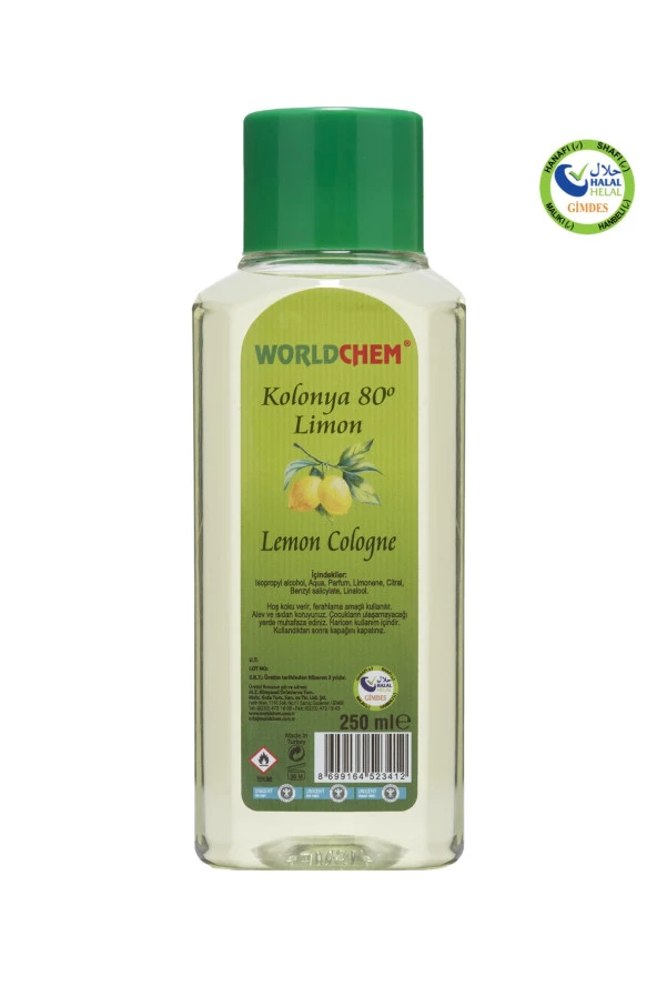 Limon Kolonyası Helal Sertifikalı 250 ml