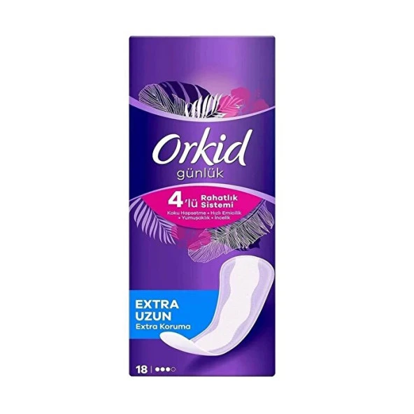 Orkid Extra Uzun Extra Koruma Günlük Ped 18 Adet