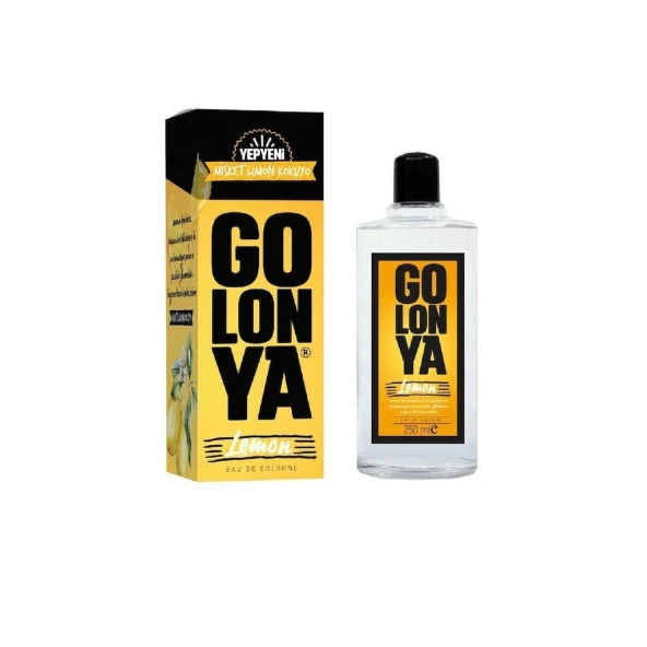 Golonya Lemon 80 Derece Misket Limon Kokusu Kolonya Cam Şişe 250 ML