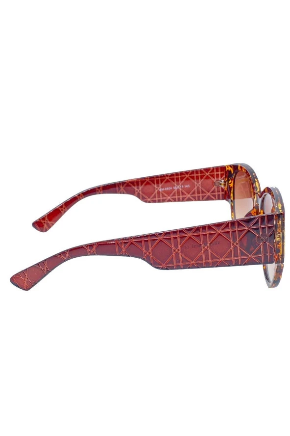 MARMORİS Kadın  Kalın Desenli Güneş Gözlüğü MAR-0039 - 4