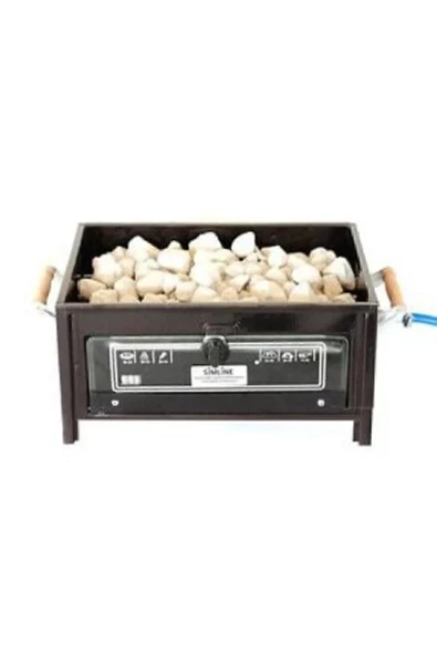 Simline  Lav Taşlı Cam Fırınlı Tüplü Mangal - 5