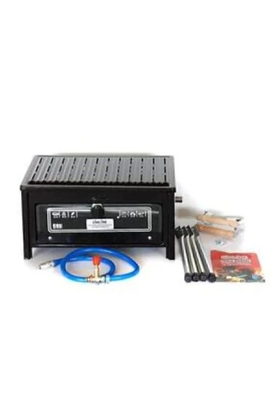 Simline  Lav Taşlı Cam Fırınlı Tüplü Mangal - 2