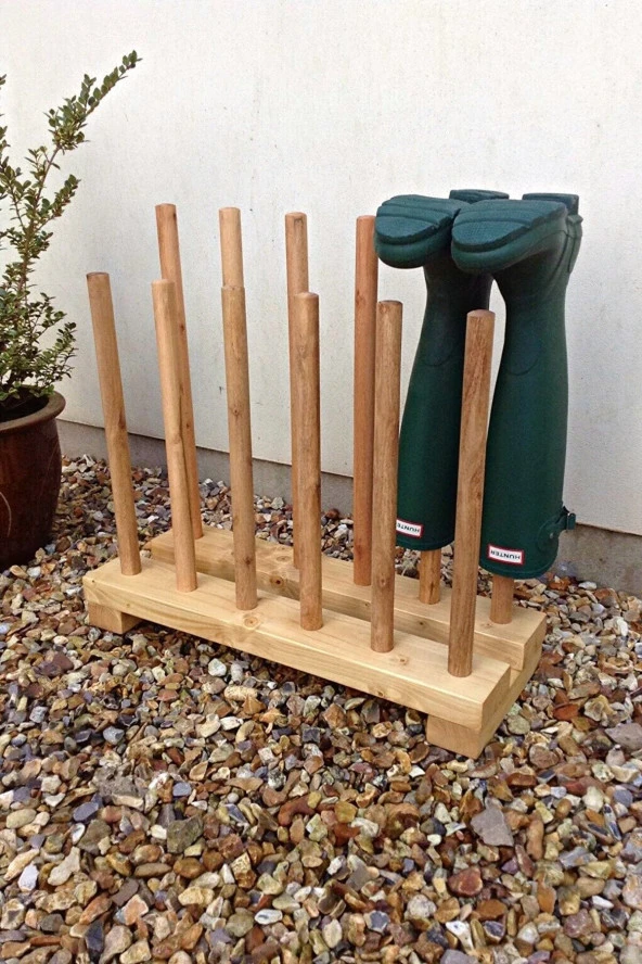 Wooden Women World Çizme Saklama Alanı - 6 Çift Botu Alabilir Çizmelik, Ayakkabı Askılık, Ayakkabılık