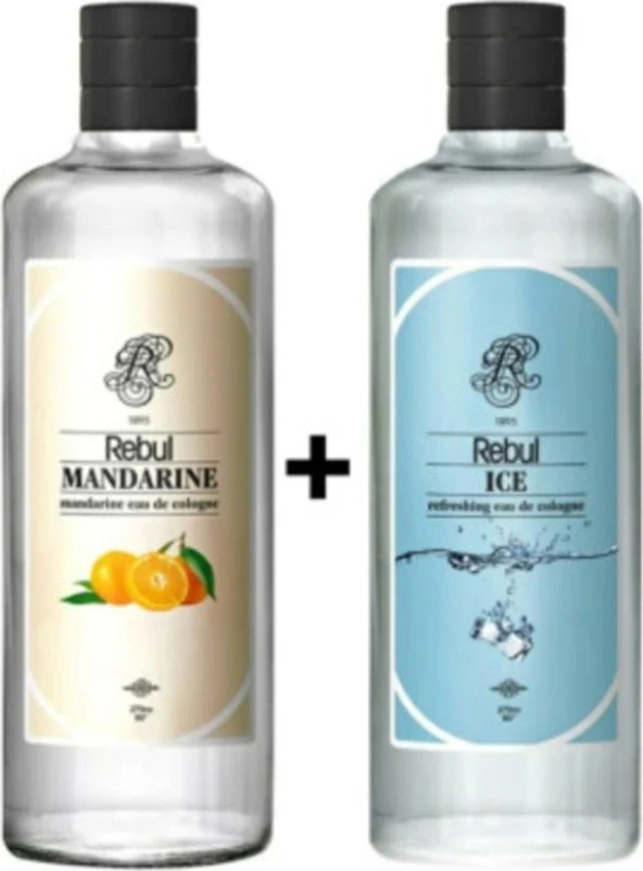 Rebul Kolonya Ice 270 ml + Mandarine 270 ml Özel Set